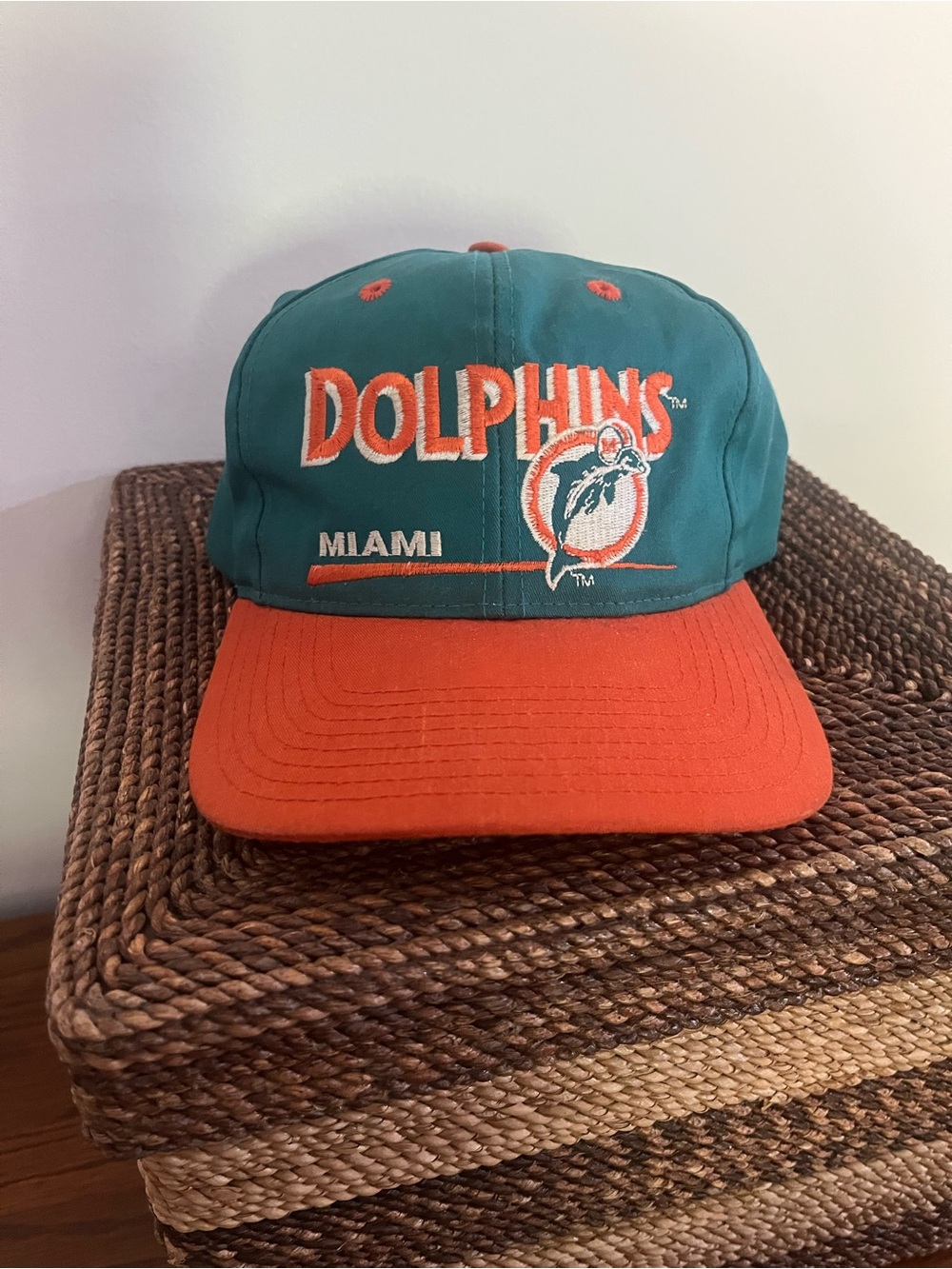 vintage Miami Dolphins "The Game" Split Bar snapback cap SnapBack 90s